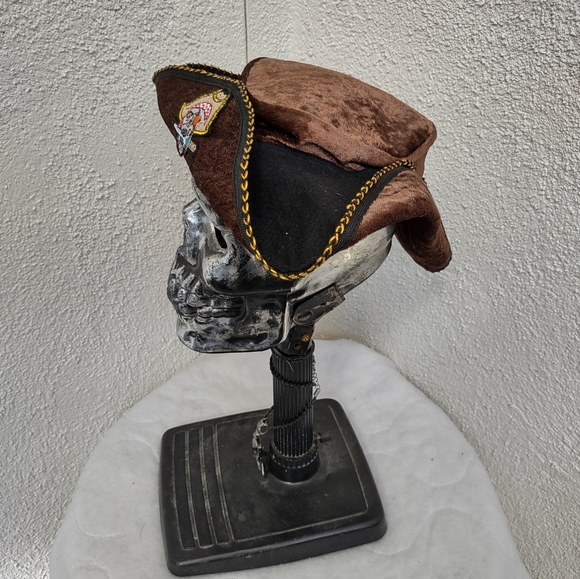 Teetot Pirate Hat Velvety Halloween Costume Party Cosplay Festival Themed Event - Picture 4 of 10